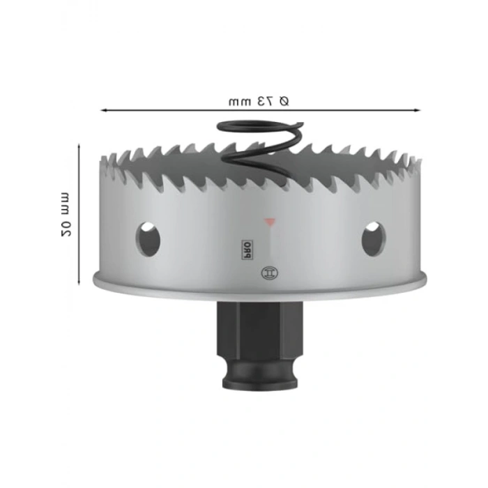 Delikli Testere - Paslanmaz Çelik ve Çelik Levhalar için Ø 73 mm