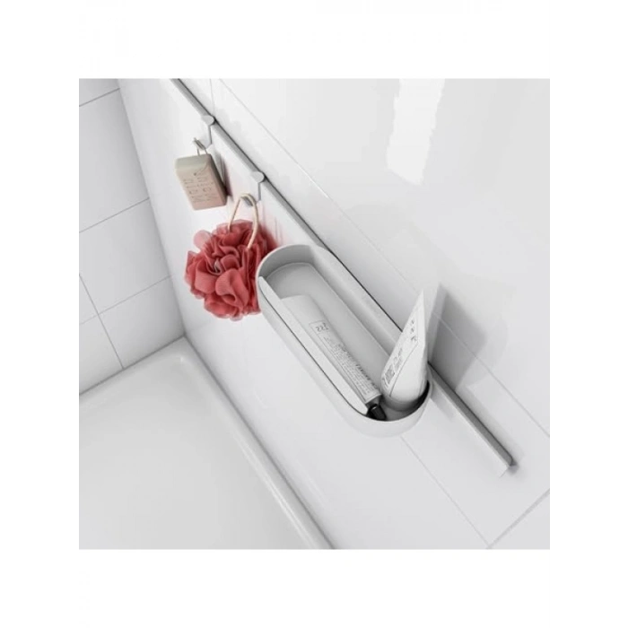 Delmeden Havlu Askısı - Mat Beyaz, 2 Adet