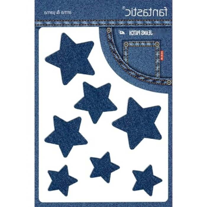Denim Jeans Onarım ve Dekoratif Yıldız Kot Arma Patch