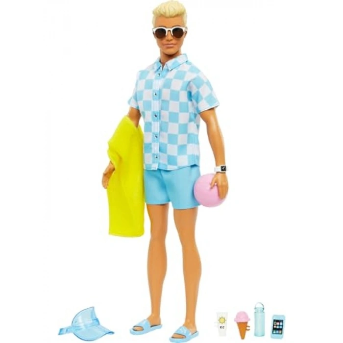 Deniz Temalı Aksesuarlar ile Ken Bebek Seti