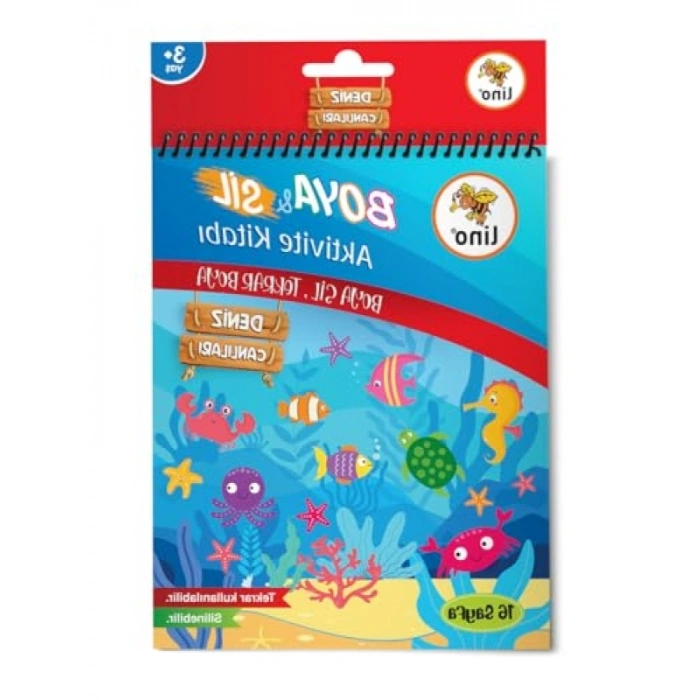 Denizaltı Temalı Boya ve Sil Aktivite Matı