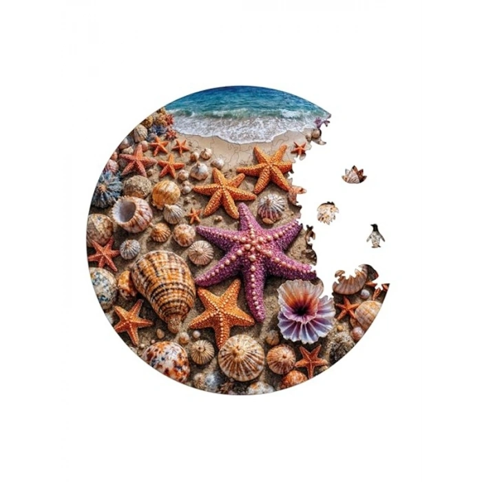 Denizdeki Hazine Temalı Ahşap Puzzle - 252 Parça, 29x29 cm Boyut