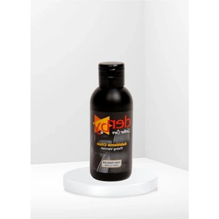 Deri boyası sabitleme cilası, yarı parlak, 100ml ambalajda