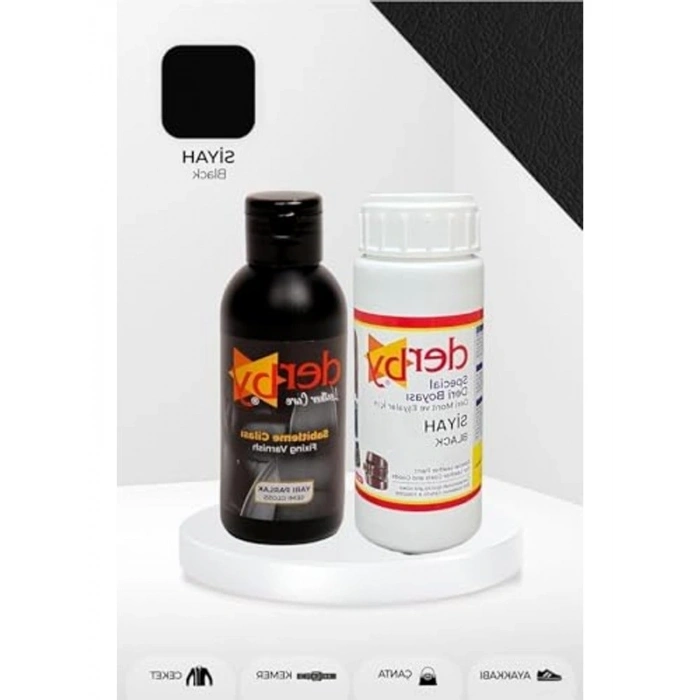 Deri Boyası ve Cilası – 100 ml, 2li Set