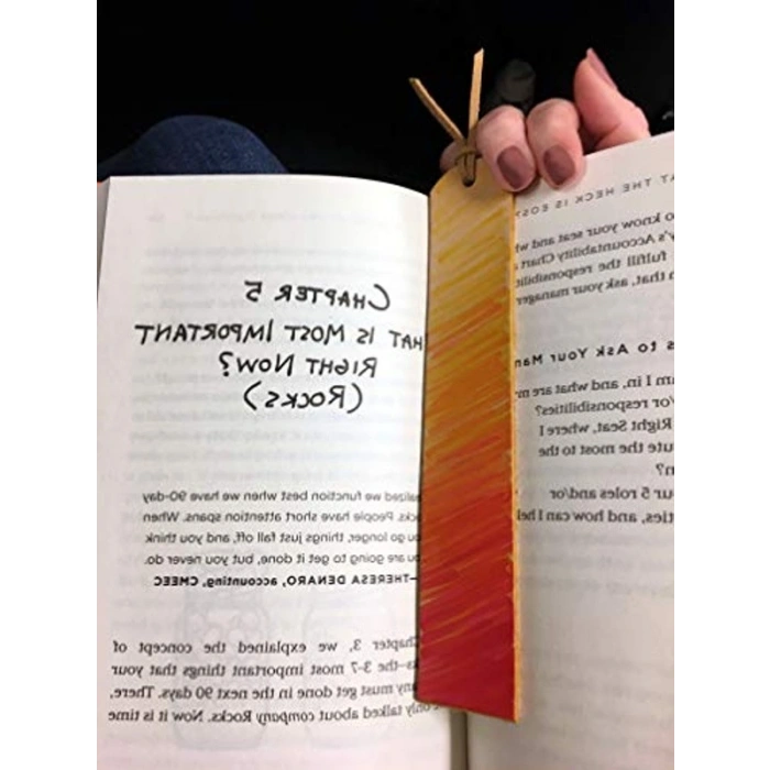 Deri Kapaklı Bluetooth Kitap Ayracı, 1,25 cm Kalınlığında