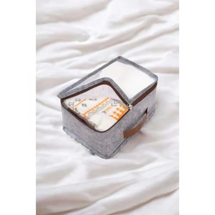 Deri Kulplu 6 Parça Bavul İçi Organizer Seti