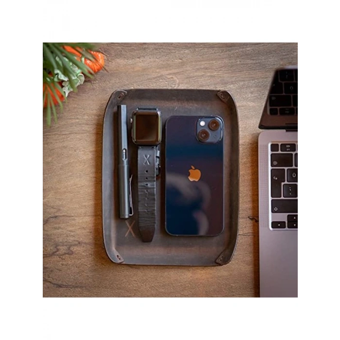 Deri Masaüstü Organizer, Çok Amaçlı Kullanım için Şık Tasarım