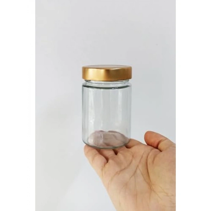 Derin Kapaklı Kavanoz Seti, 350 ml Şeffaf Cam ile Pratik Depolama