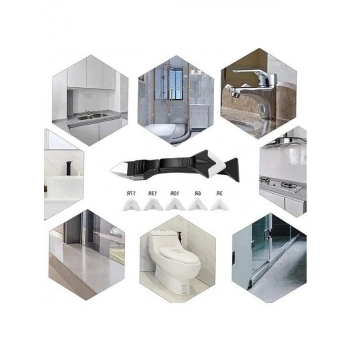 Derz Kazıyıcı ve Silikon Çekme Aparatı, 5 Başlıklı Kullanım