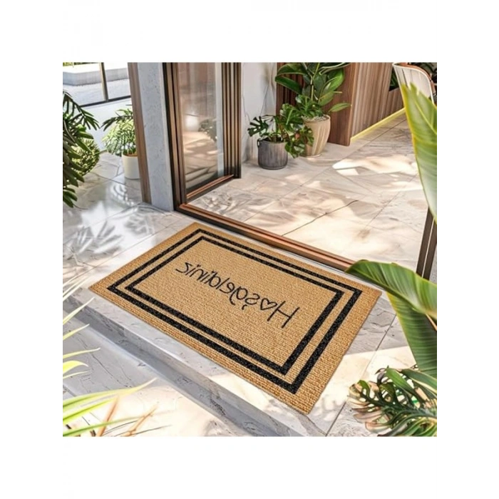 Desenli Kapı Önü Halı Paspas 40 x 60 Cm - Şık ve Kullanışlı