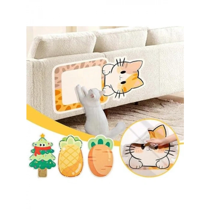 Desenli Kedi Tırmalama Pedi, Sevimli ve Dayanıklı Malzeme