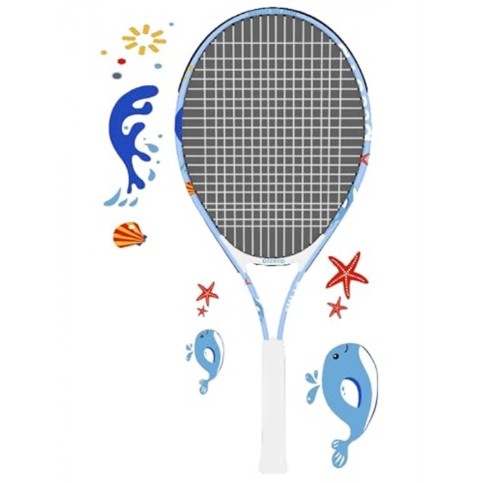Desenli Tenis Raketi, Mavi Renk Seçeneği ile Yüksek Performans