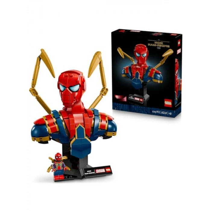 Detaylı Tasarımlı Örümcek Adam Büstü - 379 Parça Koleksiyon Seti