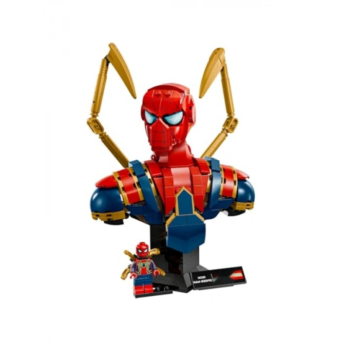 Detaylı Tasarımlı Örümcek Adam Büstü - 379 Parça Koleksiyon Seti