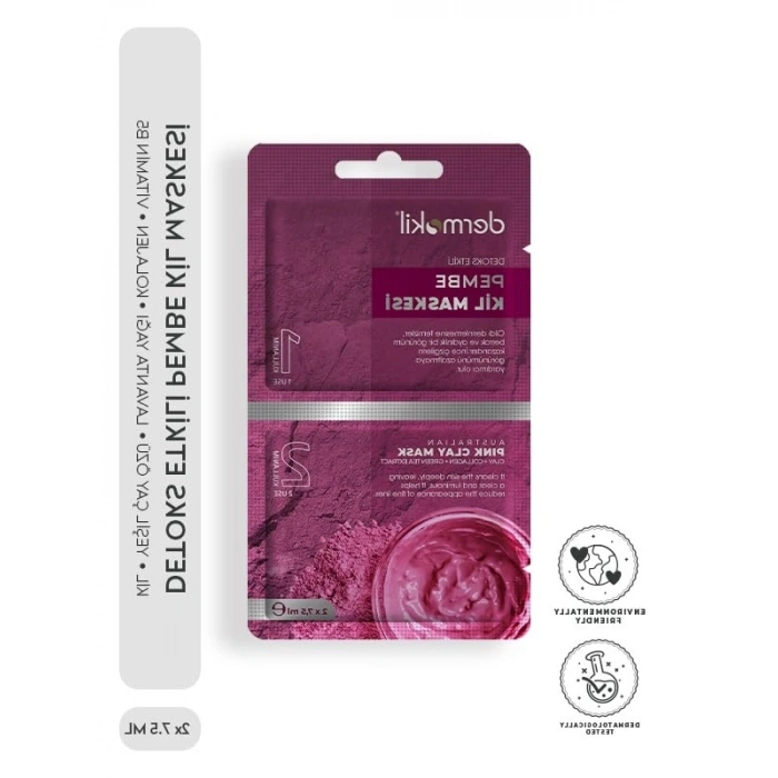 Detoks Etkili Pembe Kil Maskesi (2x 7.5 ml)