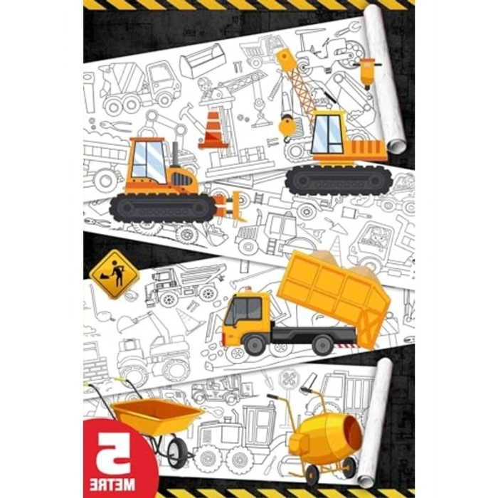 Dev Boy Boyama Kağıdı Rulosu, Çocuklar İçin Eğlenceli