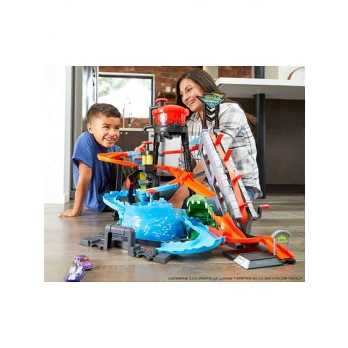 Dev Timsah Temalı Araba Yıkama Seti - Renk Değiştirme Özelliği