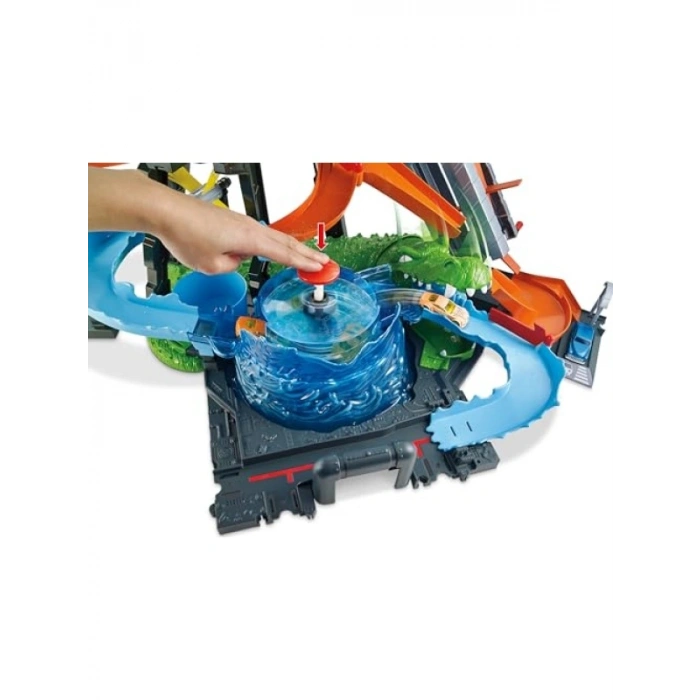 Dev Timsah Temalı Araba Yıkama Seti - Renk Değiştirme Özelliği