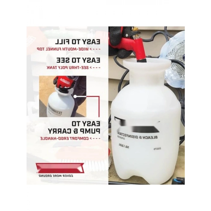 Dezenfektan Çamaşır Suyu Püskürtücü, 1 Galon Kapasiteli