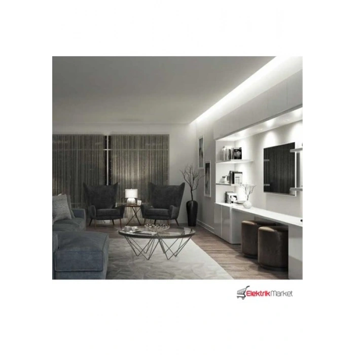 Diamond Light 10 Çipli Şerit LED Işık Aydınlatma Beyaz Işık 5 Metre Iç Mekan