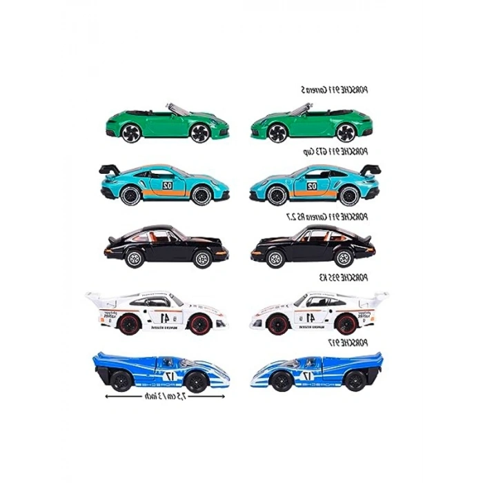 Die-Cast Metal 5 Li Hediye Seti, 2 Adet Açılabilir Araç