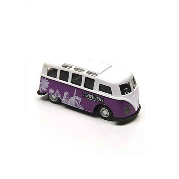 Die Cast Metal Minibüs, 1:55 Ölçekli Çekbırak Model