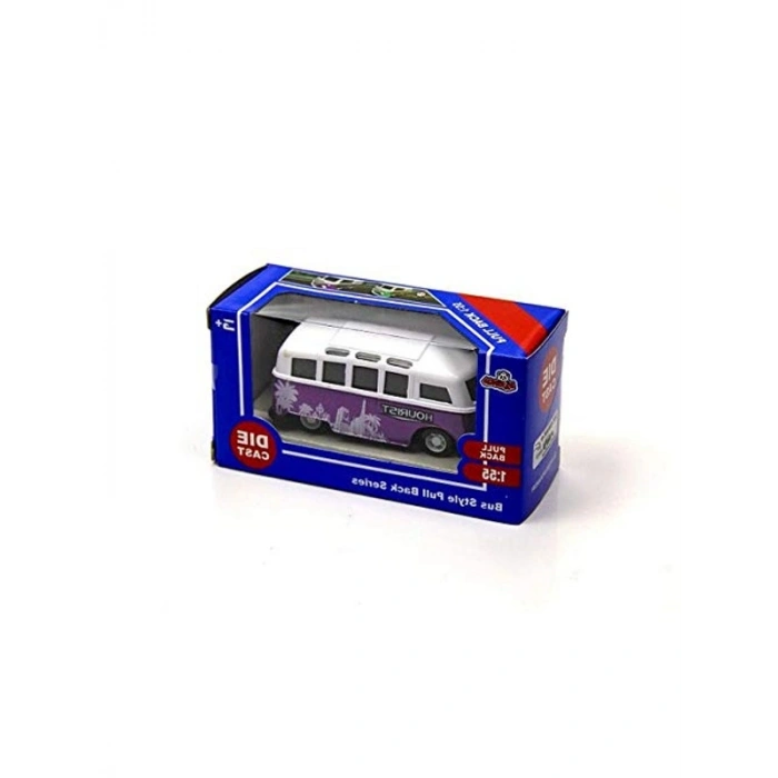 Die Cast Metal Minibüs, 1:55 Ölçekli Çekbırak Model