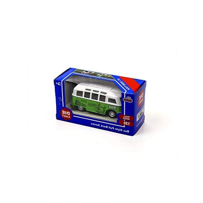 Die Cast Metal Minibüs, 1:55 Ölçekli Çekbırak Model