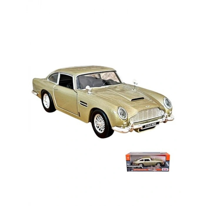 Diecast Metal Aston Martin DB5 Model Araba, 1:24 Ölçek ve Kutulu Koleksiyon