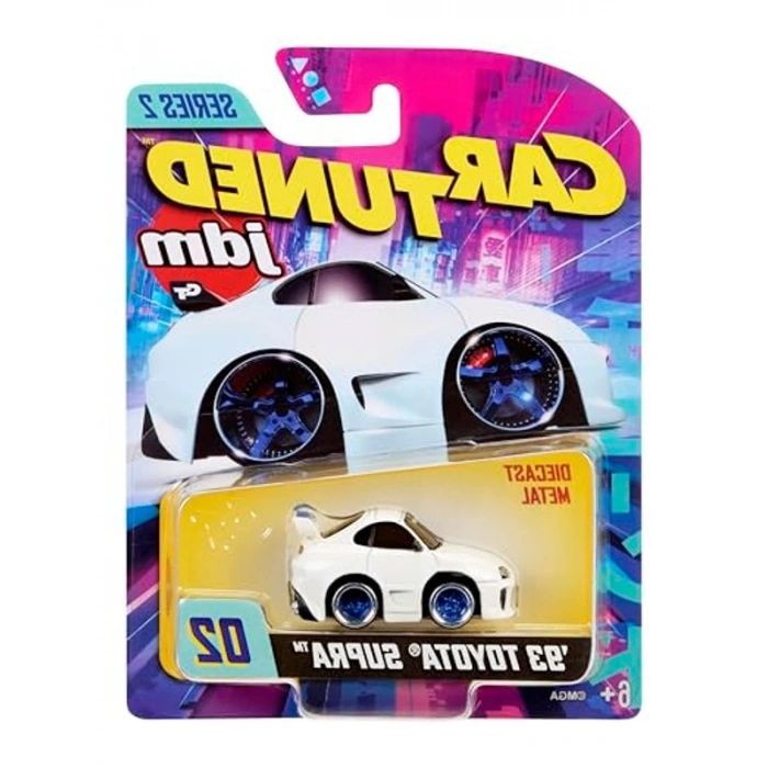 Diecast Metal Koleksiyon Araba - 1993 Toyota Supra A90, Beyaz