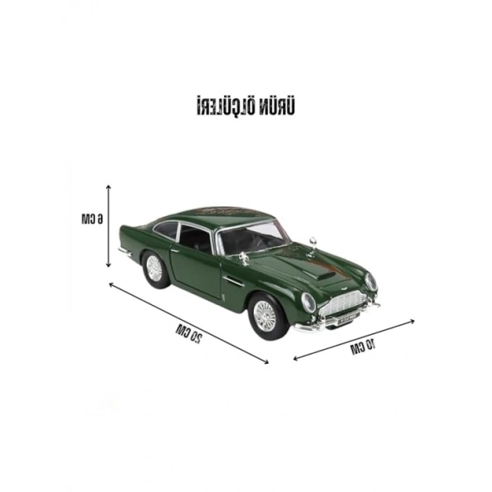 Diecast Metal Model Araba, Aston Martin DB5, 1:24 Ölçek