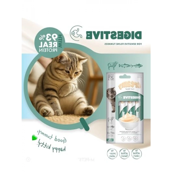 DIGESTIVE FONKSİYONEL CREAMY KEDİ ÖDÜLÜ 4X15GR