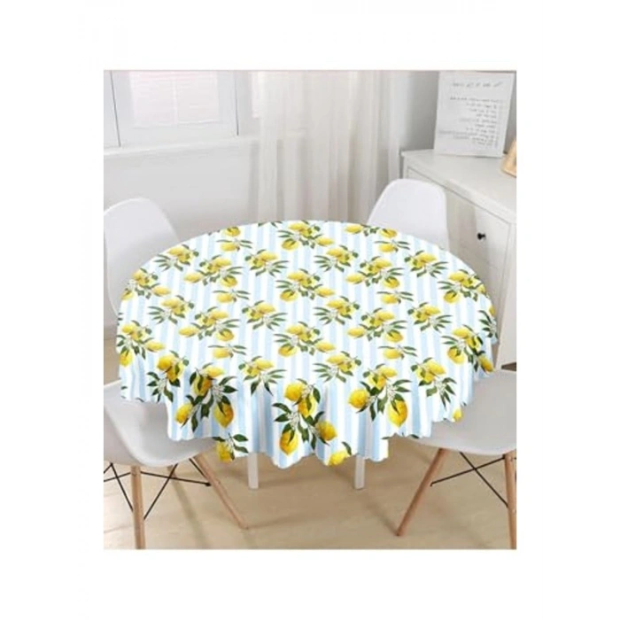 Dijital Baskılı Yuvarlak Masa Örtüsü - 140 cm Çap