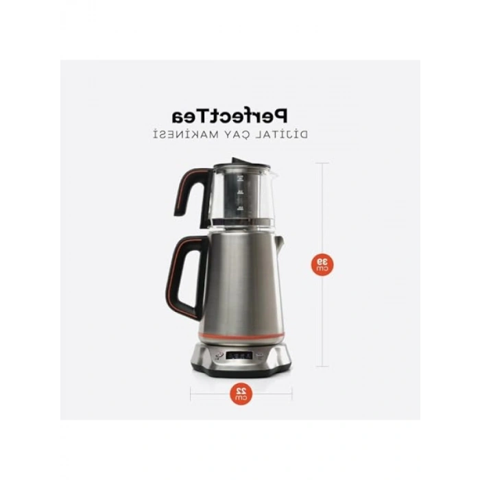 Dijital Çay Makinesi 4 Program Ayarı ile Siyah