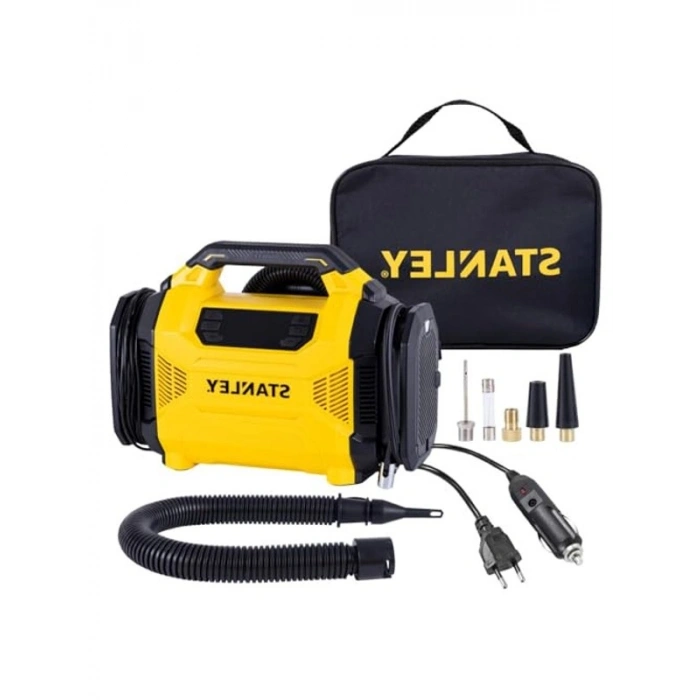 Dijital Lastik Şişirme Pompası, 12V/220V, 150 PSI, LED Lambalı