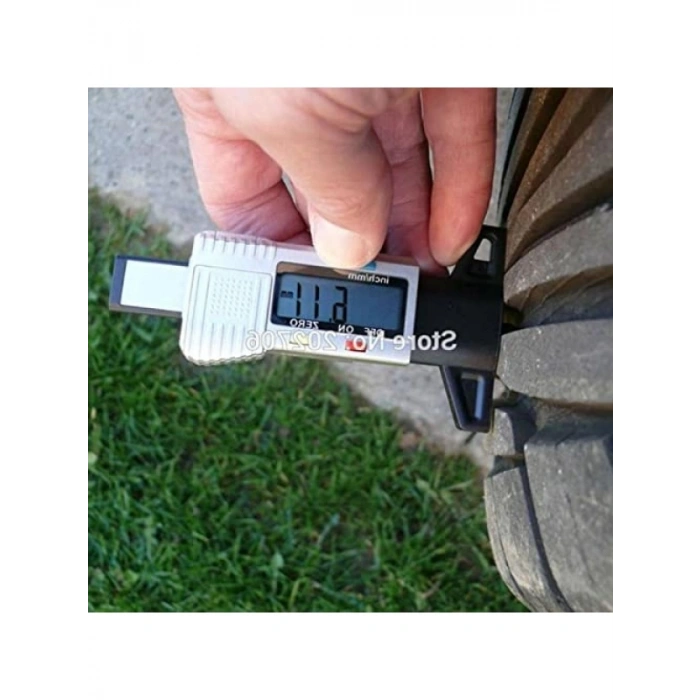 Dijital LCD Lastik Derinlik Ölçme Kumpası