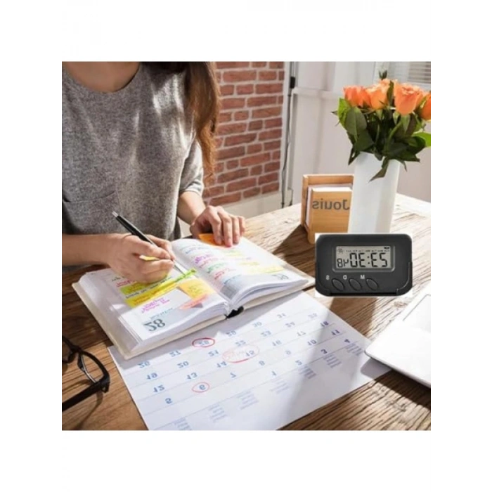 Dijital Masa Saati - Alarm, Kronometre ve Tarih