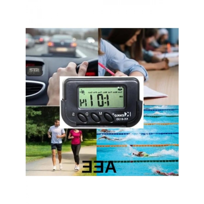 Dijital Masa ve Araba Saati, Alarm ve Kronometre Özellikli