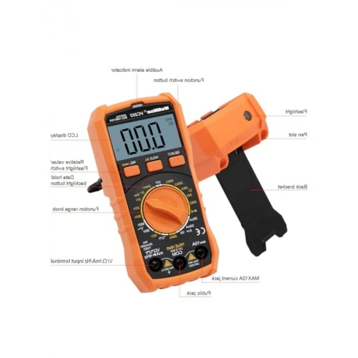 Dijital Multimetre, Avometre, NCV, Işıklı Ekran