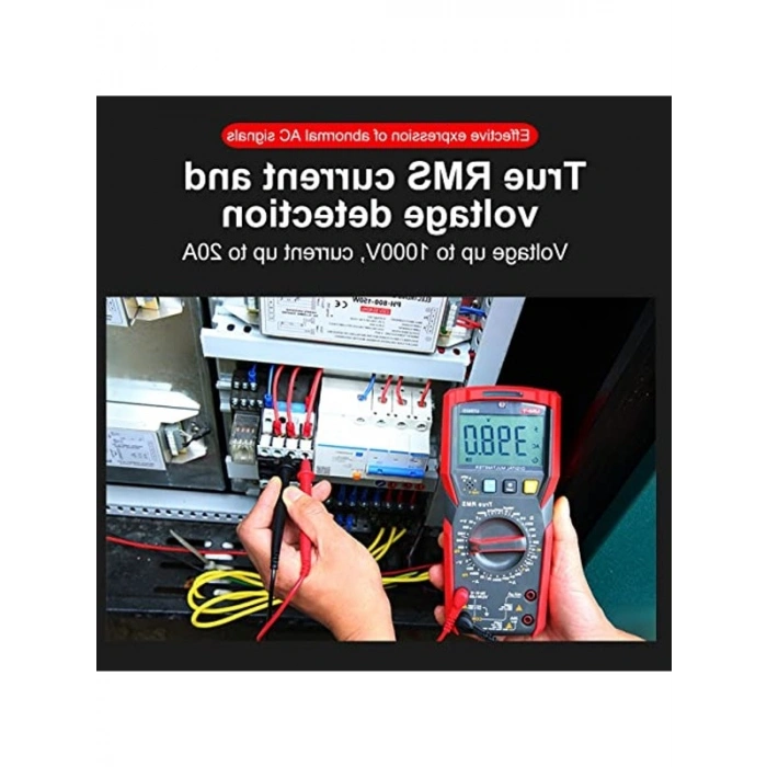 Dijital Multimetre, True RMS, 1000V AC/DC 20A Ölçüm Kapasitesi