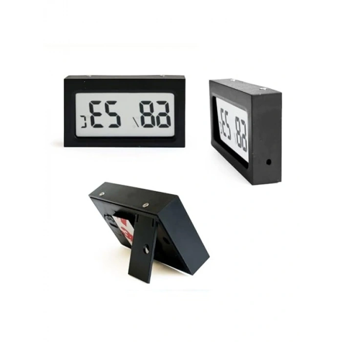 Dijital Nem Ölçer ve Termometre (Siyah)