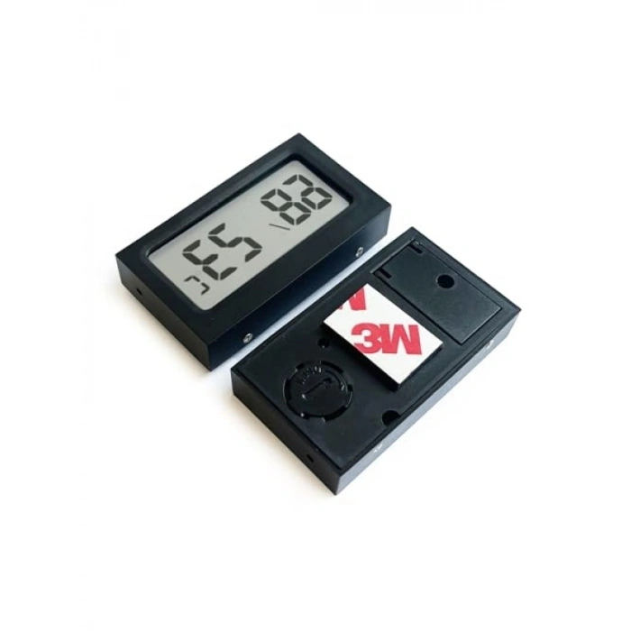 Dijital Nem Ölçer ve Termometre (Siyah)