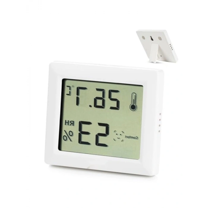 Dijital Oda Termometresi ve Nem Ölçer - LCD Ekranlı