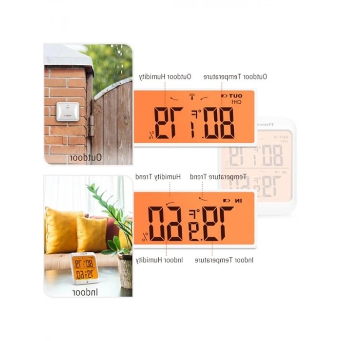 Dijital Sıcaklık ve Nem Ölçer, Sensörlü