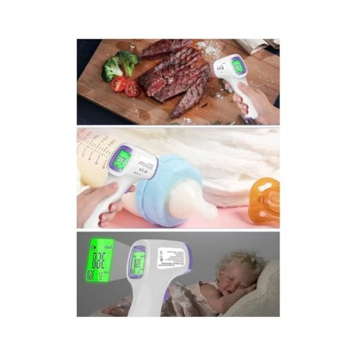 Dijital Temassız Ateş Ölçer - Hafızalı ve Pilli