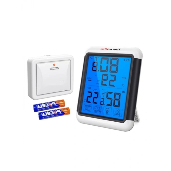 Dijital Termometre – İç ve Dış Mekan, Kablosuz Sensör