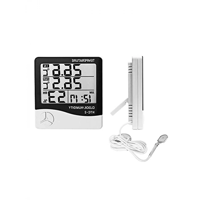 Dijital Termometre ve Nem Ölçer - İç ve Dış Mekan Kullanımı