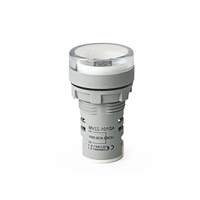 Dijital Voltmetre, 22MM AC 60-500V LED Beyaz Işık ile Kullanım