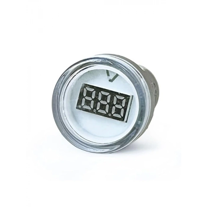 Dijital Voltmetre, 22MM AC 60-500V LED Beyaz Işık ile Kullanım
