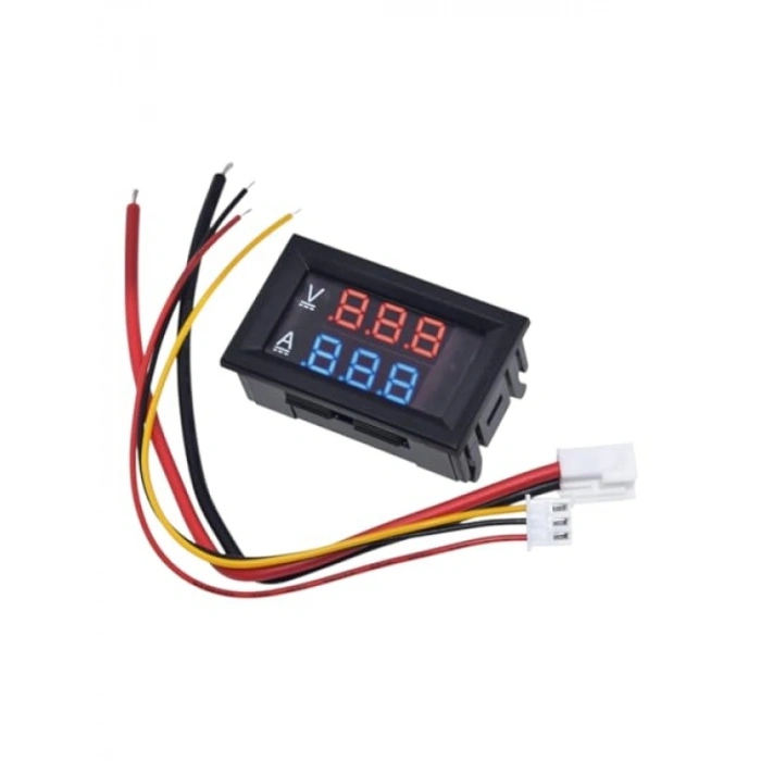 Dijital Voltmetre Ampermetre - DC 0-100V, 10A